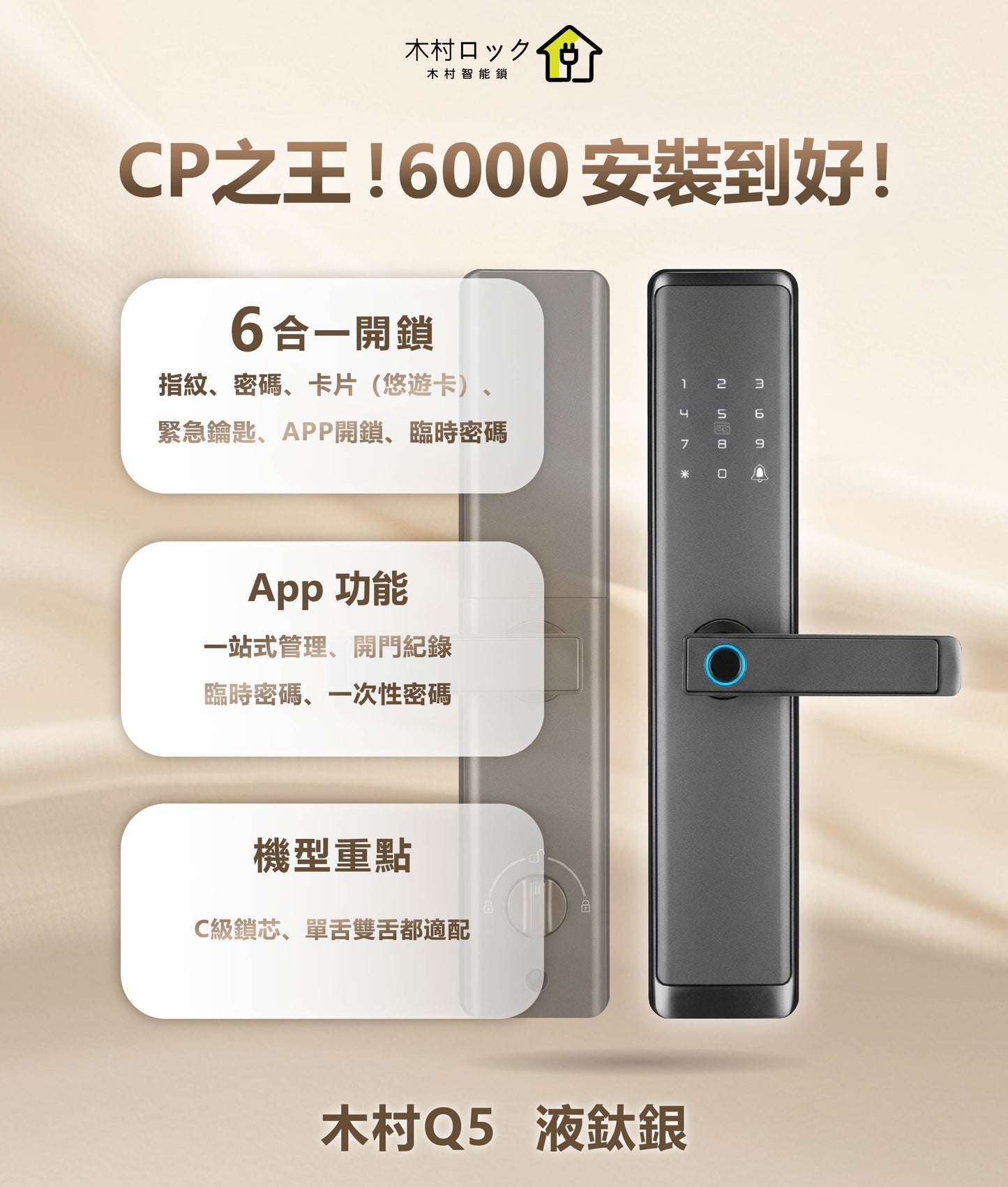 木村 Q5 電子鎖